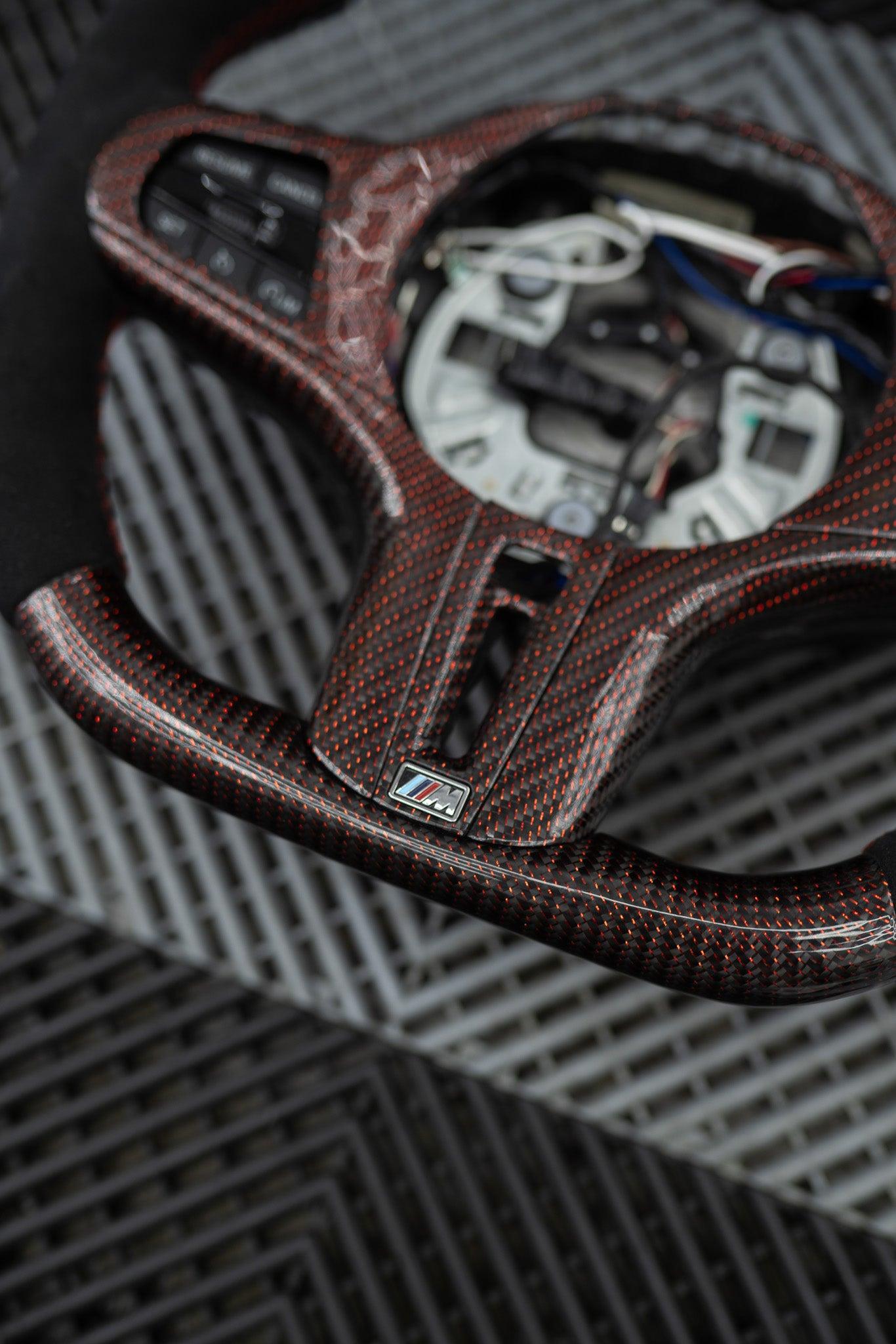 Pre-Configured Carbon Fiber Steering Wheel – Ready to Ship Today