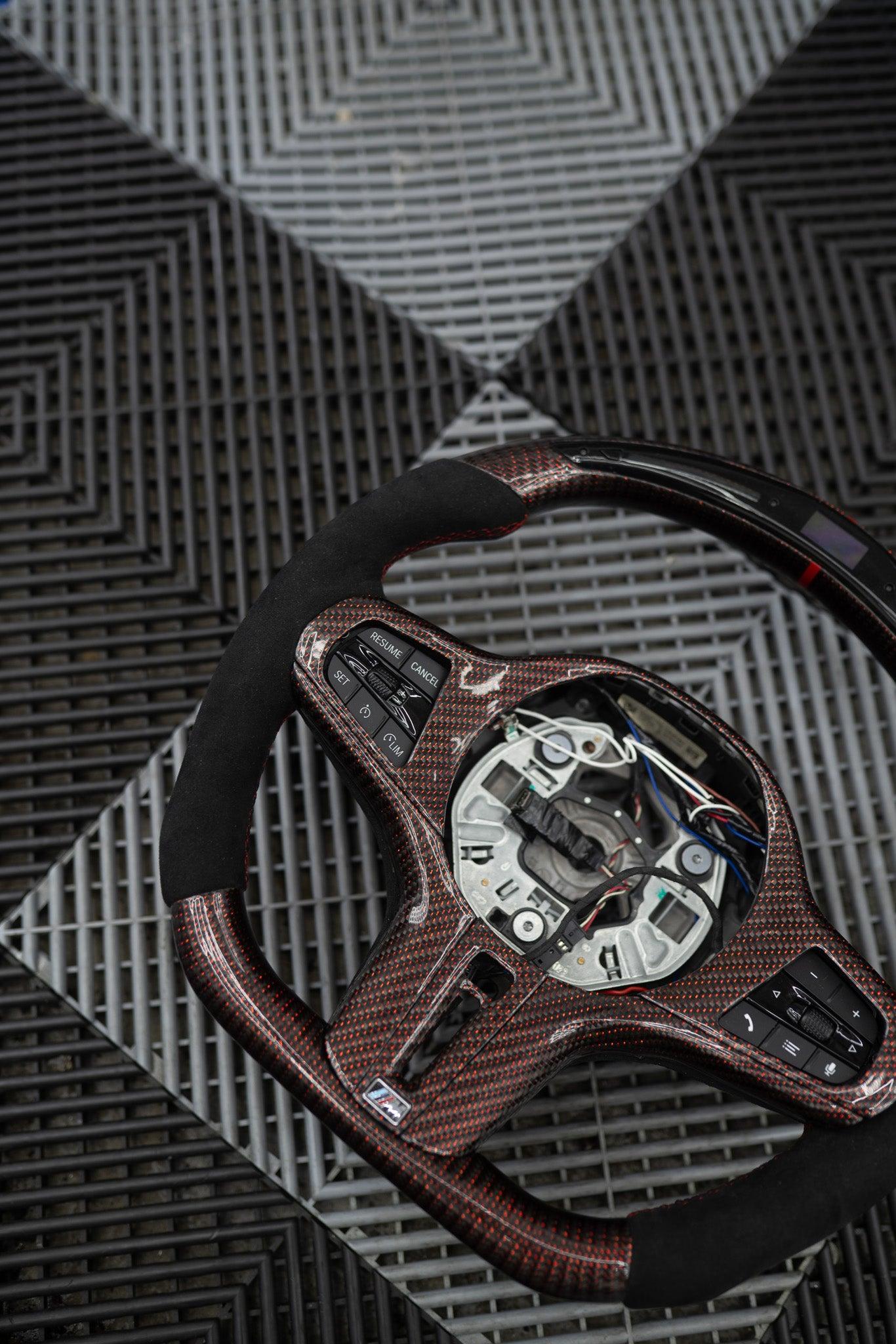 Pre-Configured Carbon Fiber Steering Wheel – Ready to Ship Today
