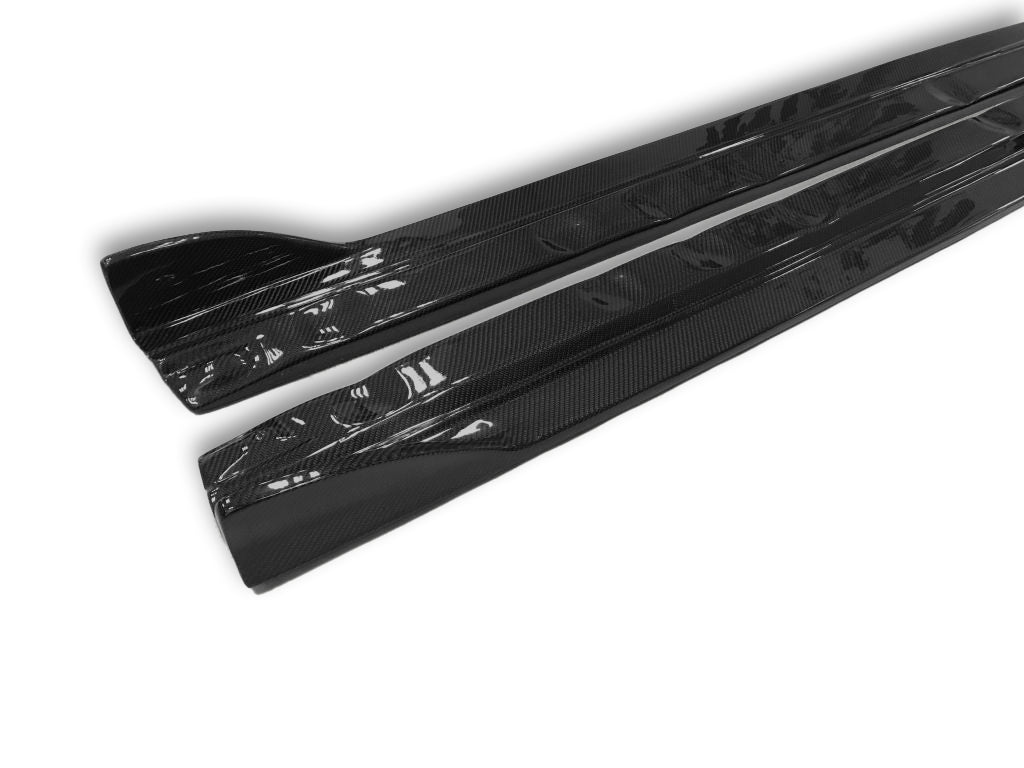 RS Style Carbon Fiber Side Skirts - Audi A3