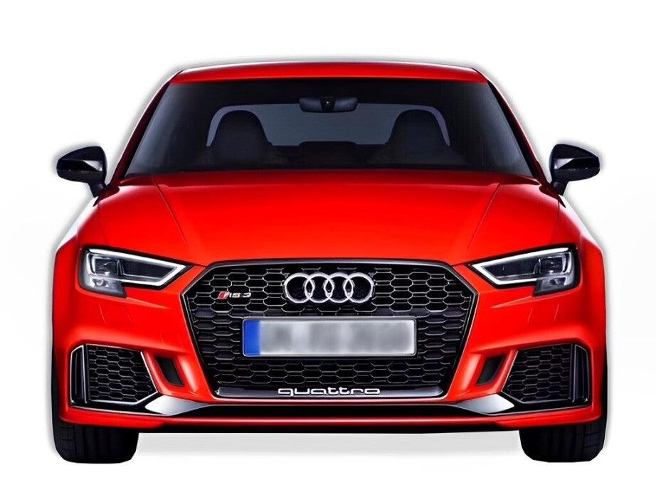 RS3 Front Bumper Conversion Kit with Rear Diffuser - Audi 8V A3/S3