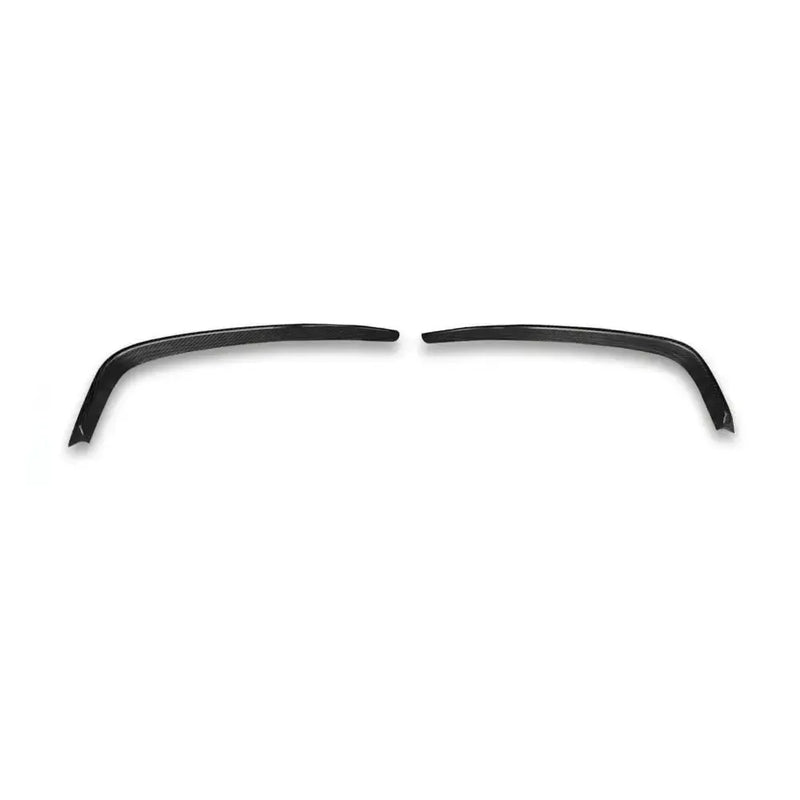 RS3 Style Carbon Front Upper Splitters - Audi S3 / A3 S Line