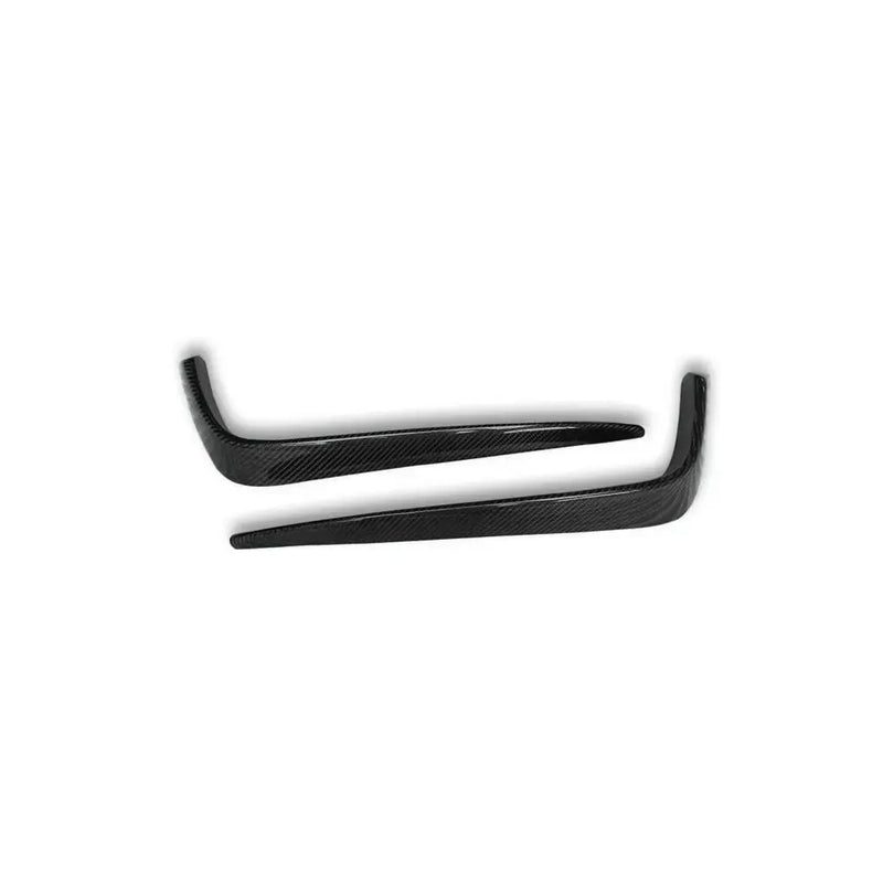 RS3 Style Carbon Front Upper Splitters - Audi S3 / A3 S Line