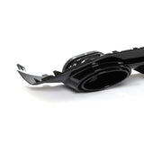 RS3 Style Gloss Black Rear Diffuser with Exhaust Tip - Audi S3 / A3
