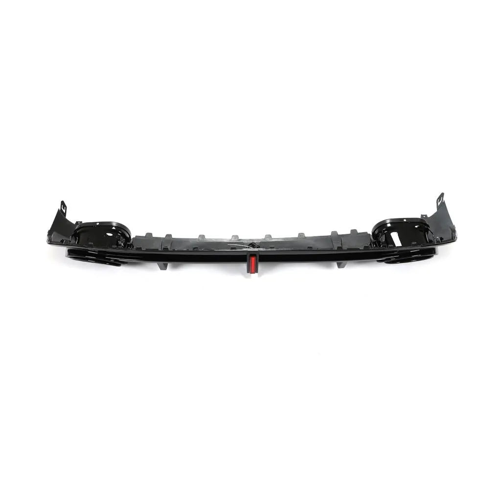 RS3 Style Gloss Black Rear Diffuser with Exhaust Tip - Audi S3 / A3