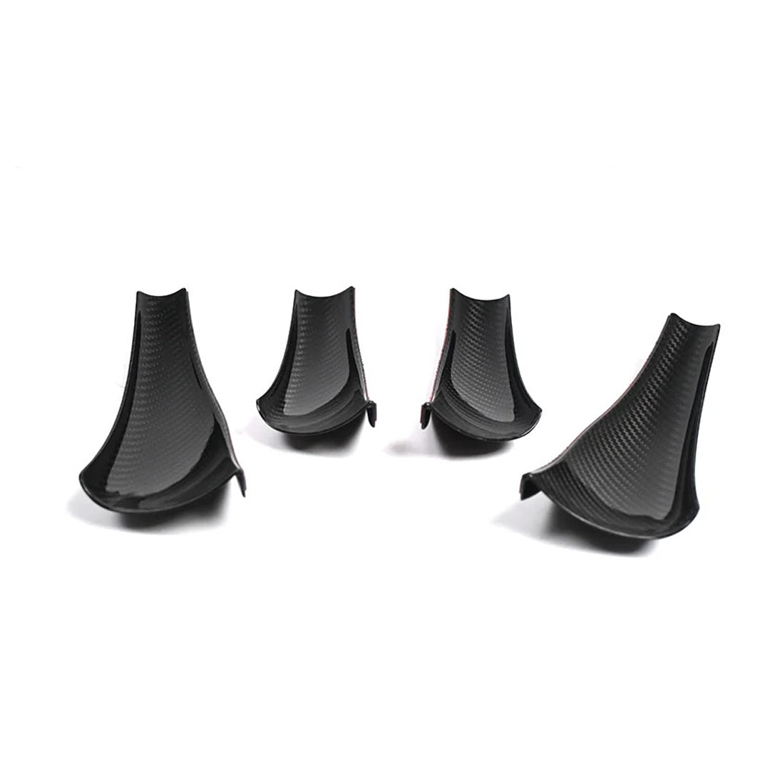 AD Style Carbon Fiber Front Canard Set - BMW G87 M2