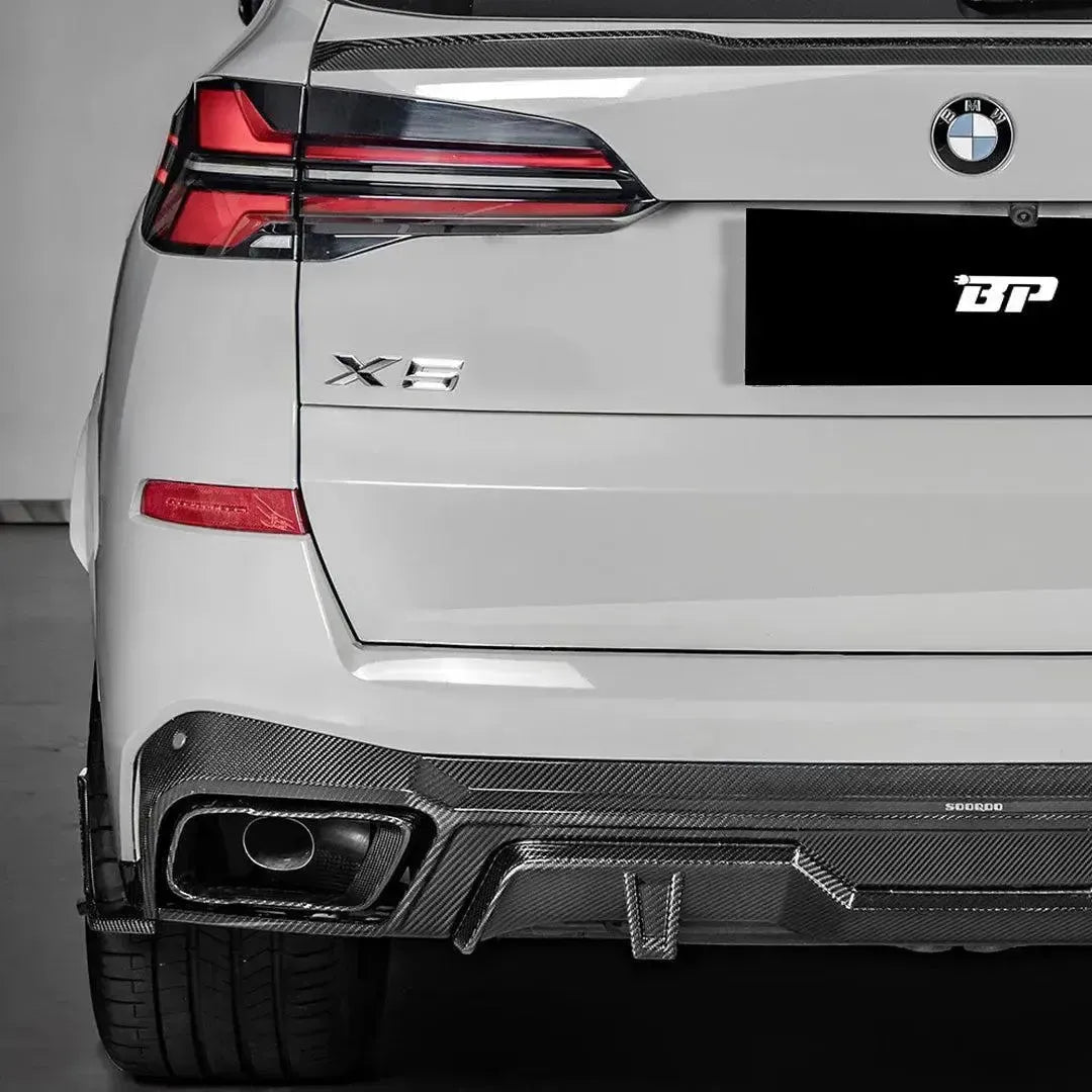SQ Style Carbon Fiber Rear Diffuser - BMW G05 X5