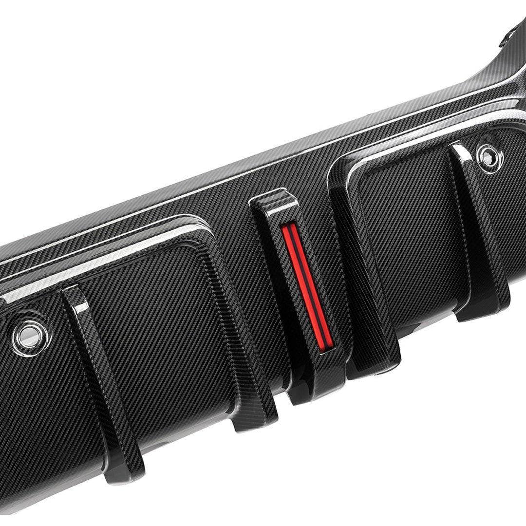 SQ Style Carbon Fiber Rear Diffuser with Brake light - BMW G06 X6