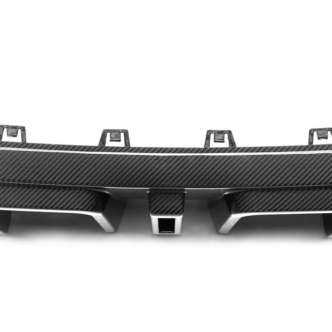 SQ Style Carbon Fiber Rear Diffuser with Brake light - BMW G06 X6