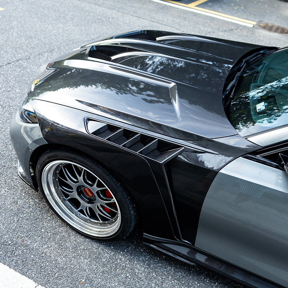 SQ Style Carbon Fiber Front Fenders - BMW G80 M3 & G82/G83 M4
