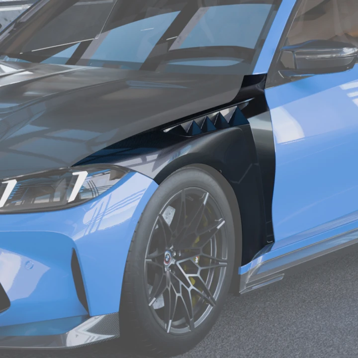 SQ Style Carbon Fiber Front Fenders - BMW G80 M3 & G82/G83 M4