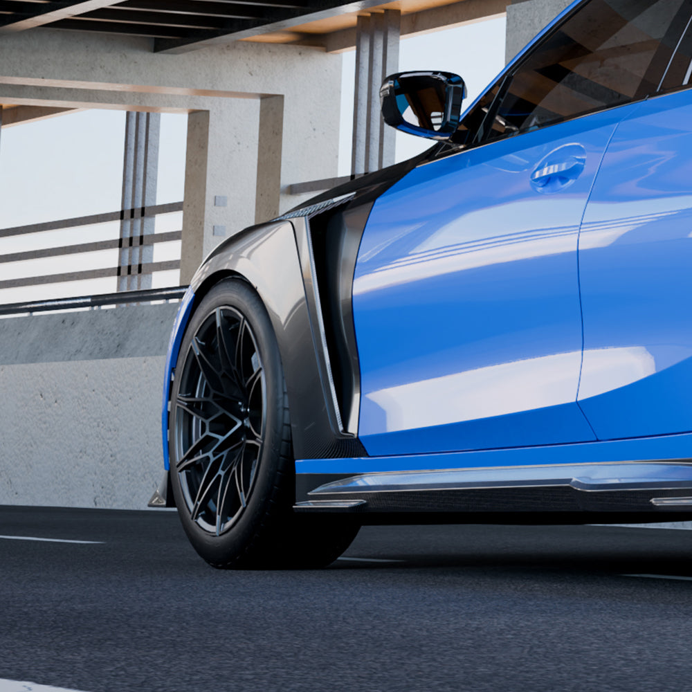 SQ Style Carbon Fiber Front Fenders - BMW G80 M3 & G82/G83 M4
