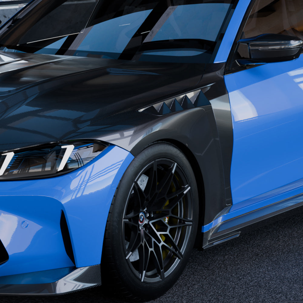 SQ Style Carbon Fiber Front Fenders - BMW G80 M3 & G82/G83 M4