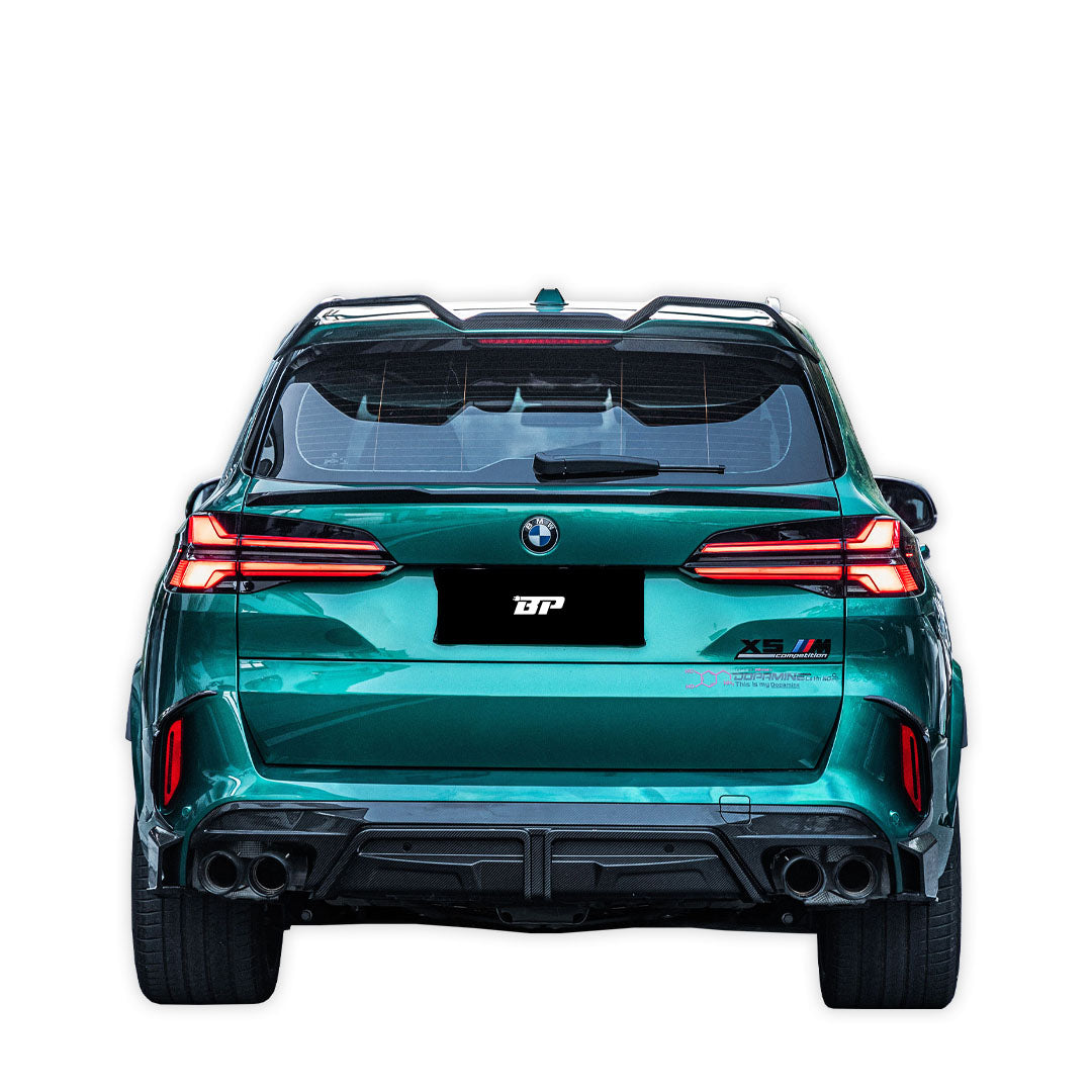 SQ Style Carbon Fiber Diffuser With or Without Brake Light - BMW F95 X5M