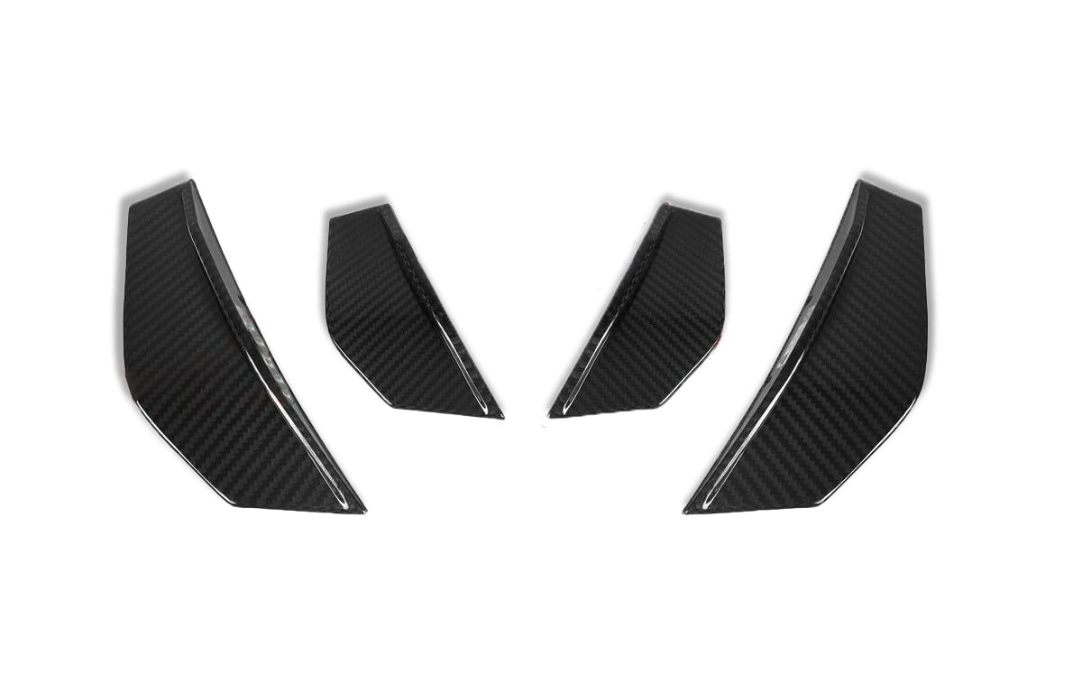 SQ Style Carbon Fiber Front Side Canards - BMW F87 M2