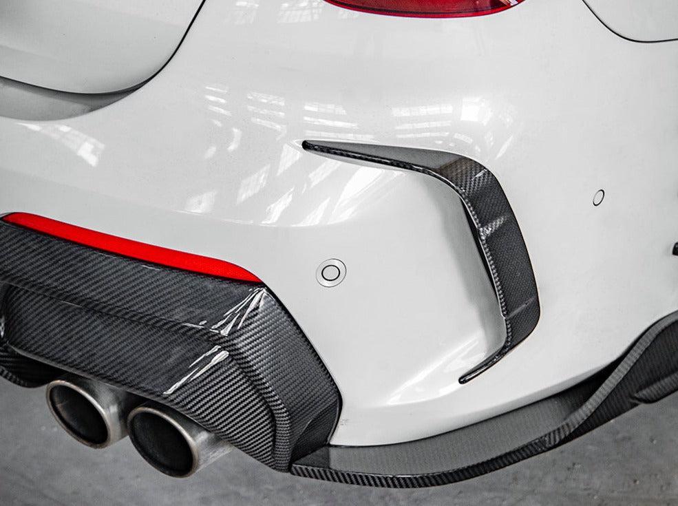 SQ Style Carbon Fiber Rear Bumper Splitters - BMW G22/G23 4 Series