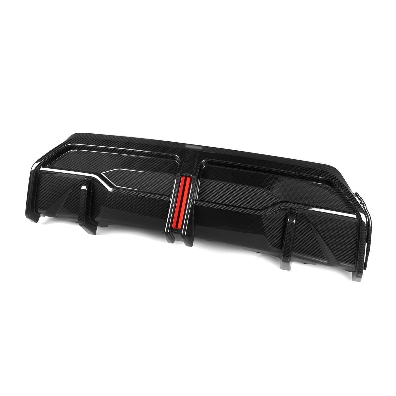 SQ Style Carbon Fiber Rear Diffuser with Brake Light - BMW G42 2 Series