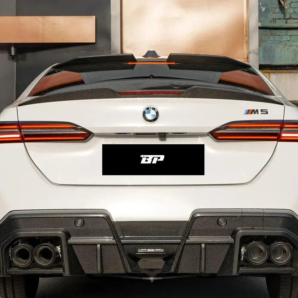 SQ Style Carbon Fiber Rear Trunk Spoiler - BMW G90 M5