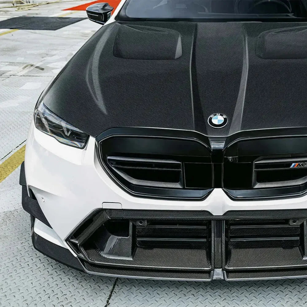 SQ Style Vented Carbon Fiber Front Hood - BMW G90/G99 M5