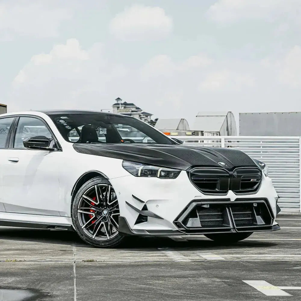 SQ Style Vented Carbon Fiber Front Hood - BMW G90/G99 M5