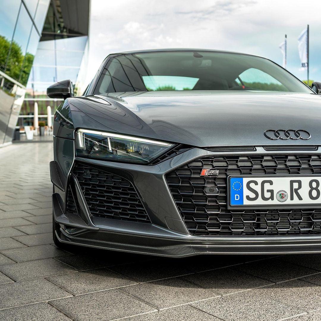 Sport Style Carbon Fiber Front Canards - Audi R8 V10 Gen 2 Facelift