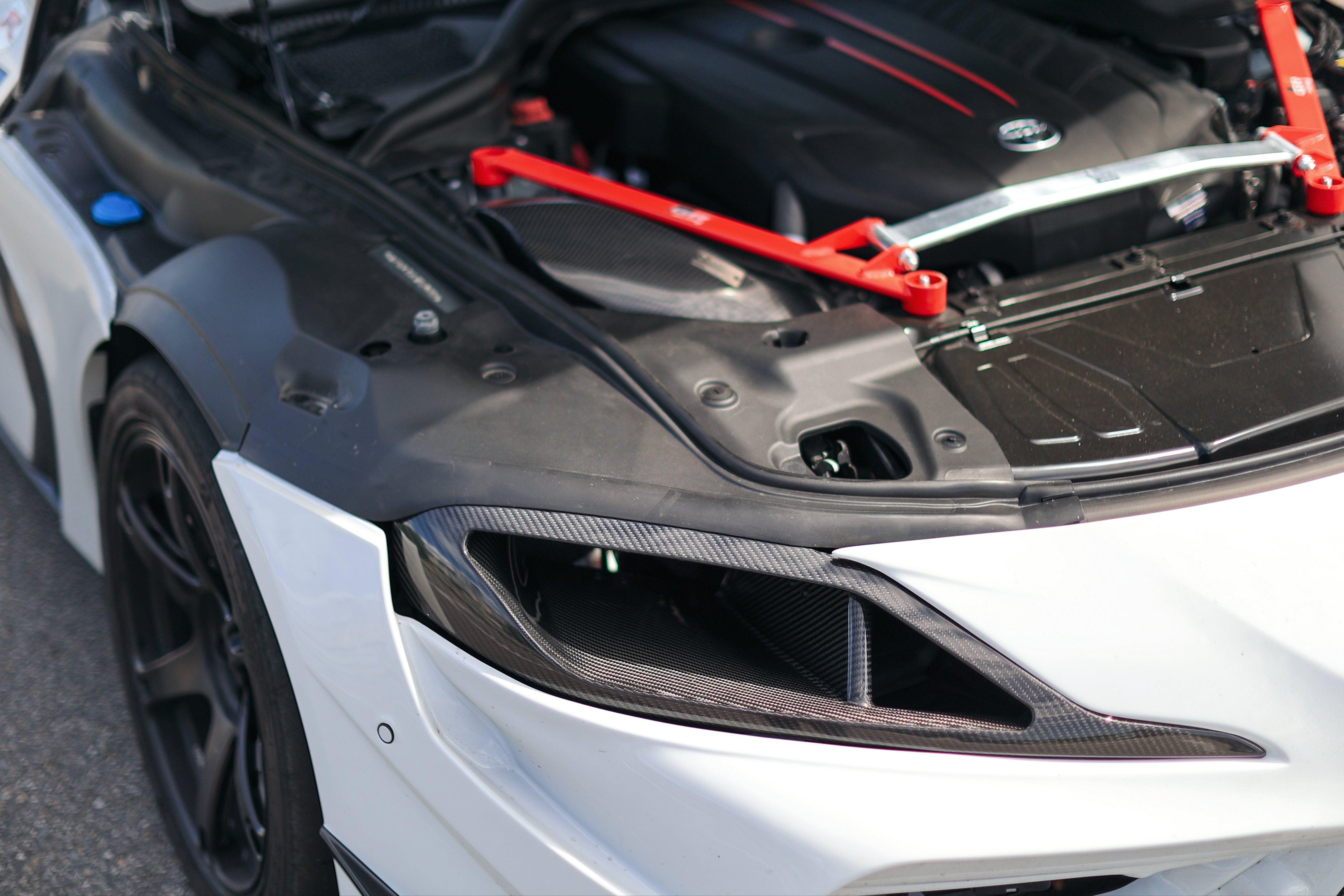 Carbon Fiber Headlight Delete - Toyota A90 Supra