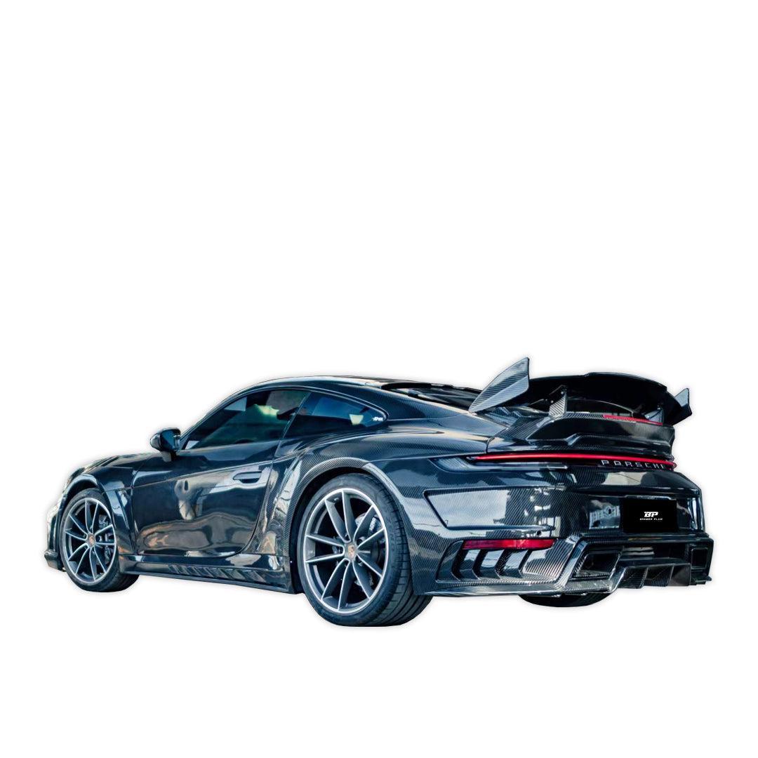 TC Stinger Style Carbon Fiber Rear Wing - Porsche 992.1 911 Carrera & Carrera S
