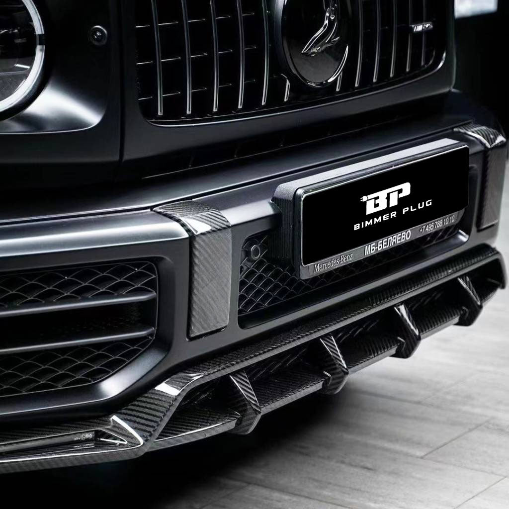 TC Style Carbon Fiber Front Bumper Trim - G Wagon W464 G350 & G500 & G63