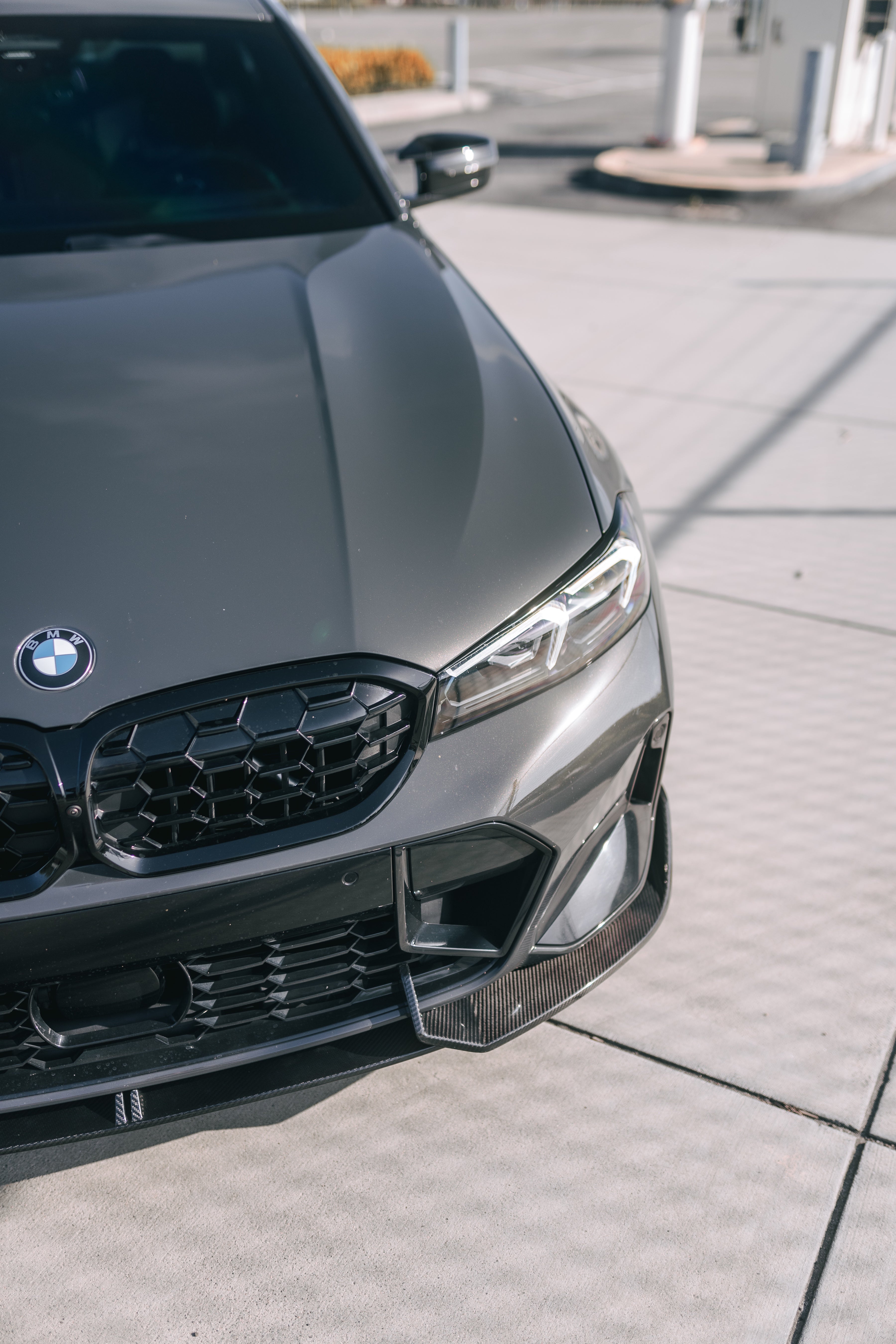 TK Style Carbon Fiber Front Lip - BMW G20 3 Series LCI