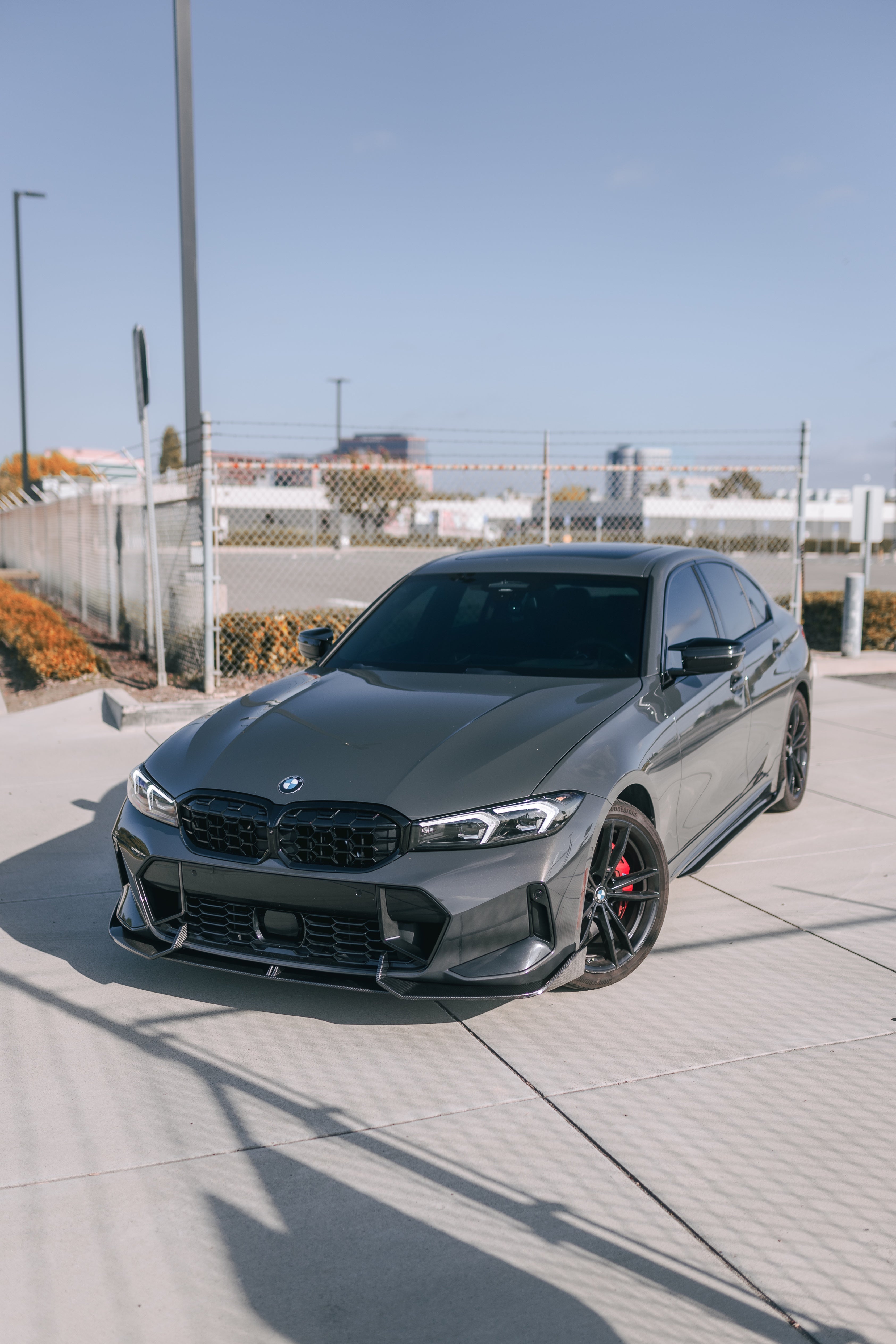 TK Style Carbon Fiber Front Lip - BMW G20 3 Series LCI