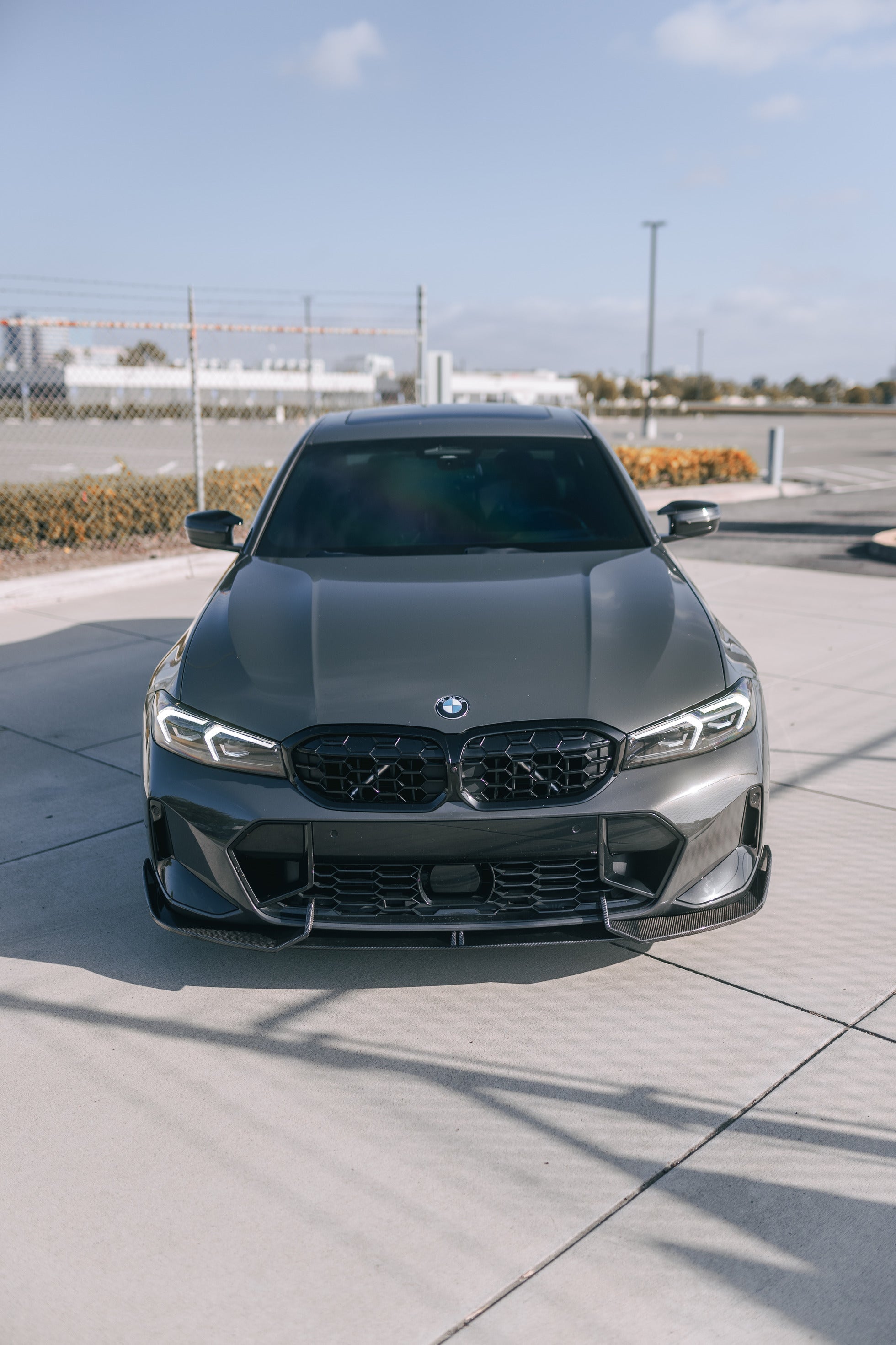 TK Style Carbon Fiber Front Lip - BMW G20 3 Series LCI