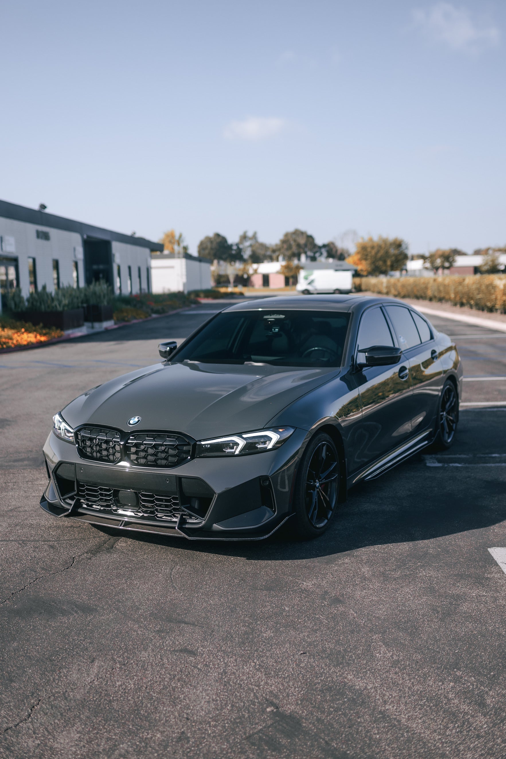 TK Style Carbon Fiber Front Lip - BMW G20 3 Series LCI