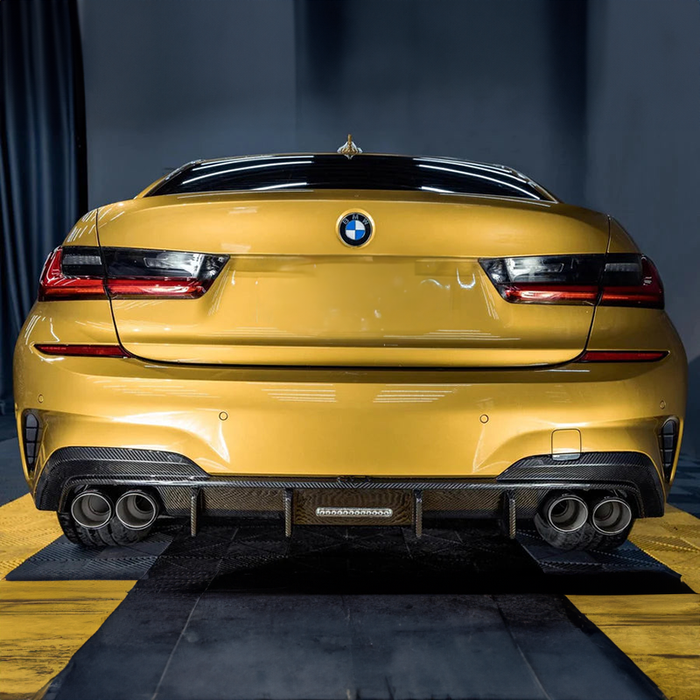 TK Style Carbon Fiber Rear Diffuser - BMW G20 3 Series