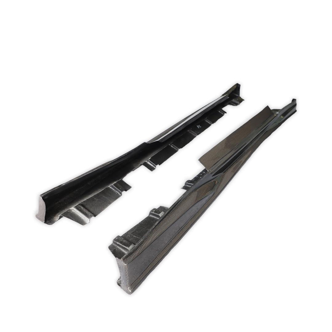 TS Style Carbon Fiber Side skirt - Nissan GT-R R35