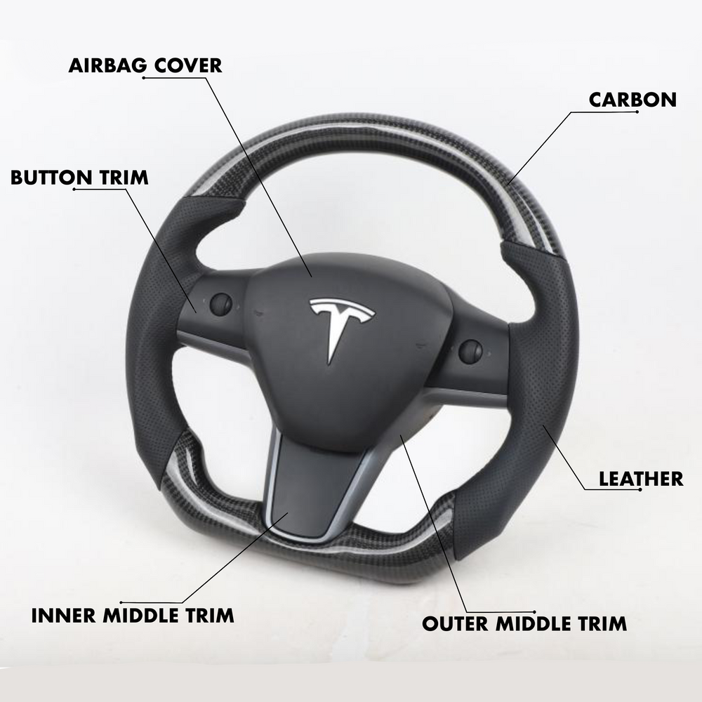 Tesla Model 3 - Full Custom Steering Wheel