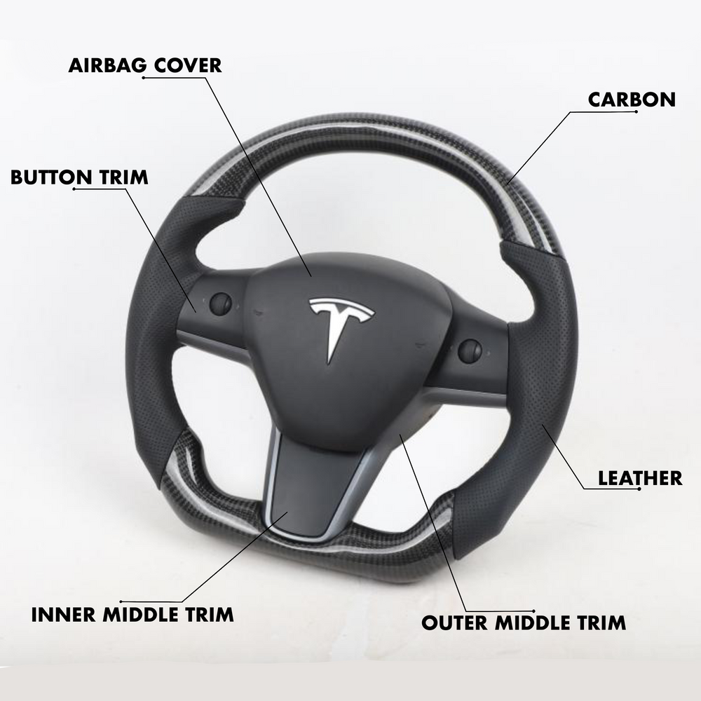 Tesla Model Y Style - Full Custom Steering Wheel