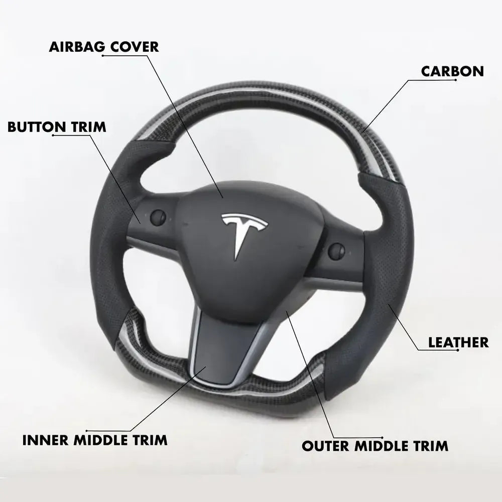Tesla Model Y Style - Full Custom Steering Wheel
