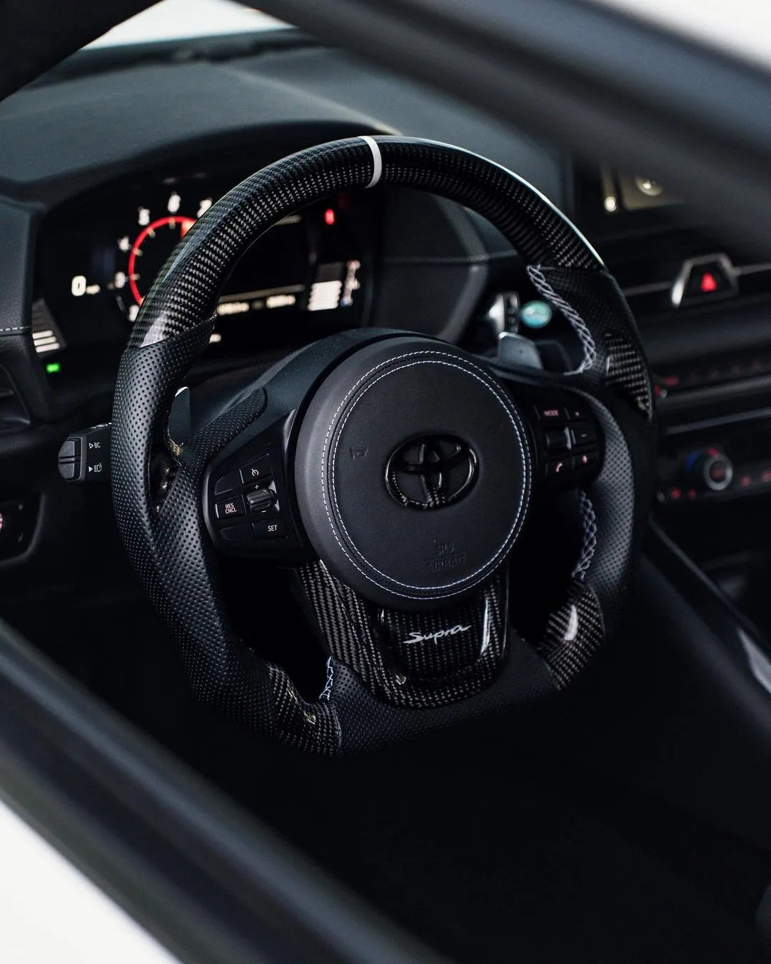 Toyota A90 Supra - Full Custom Steering Wheel