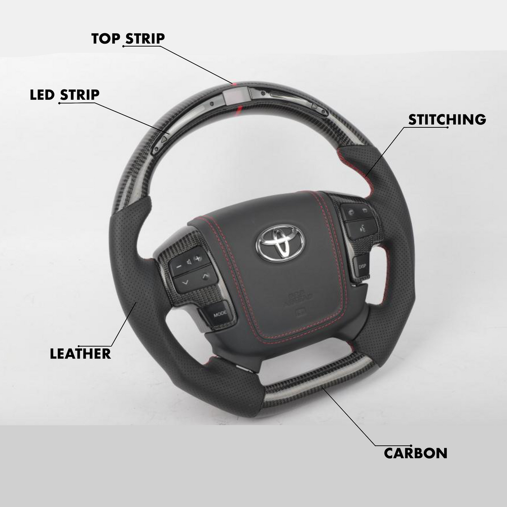 Toyota Land Cruiser 200 Series Style - Full Custom Steering Wheel