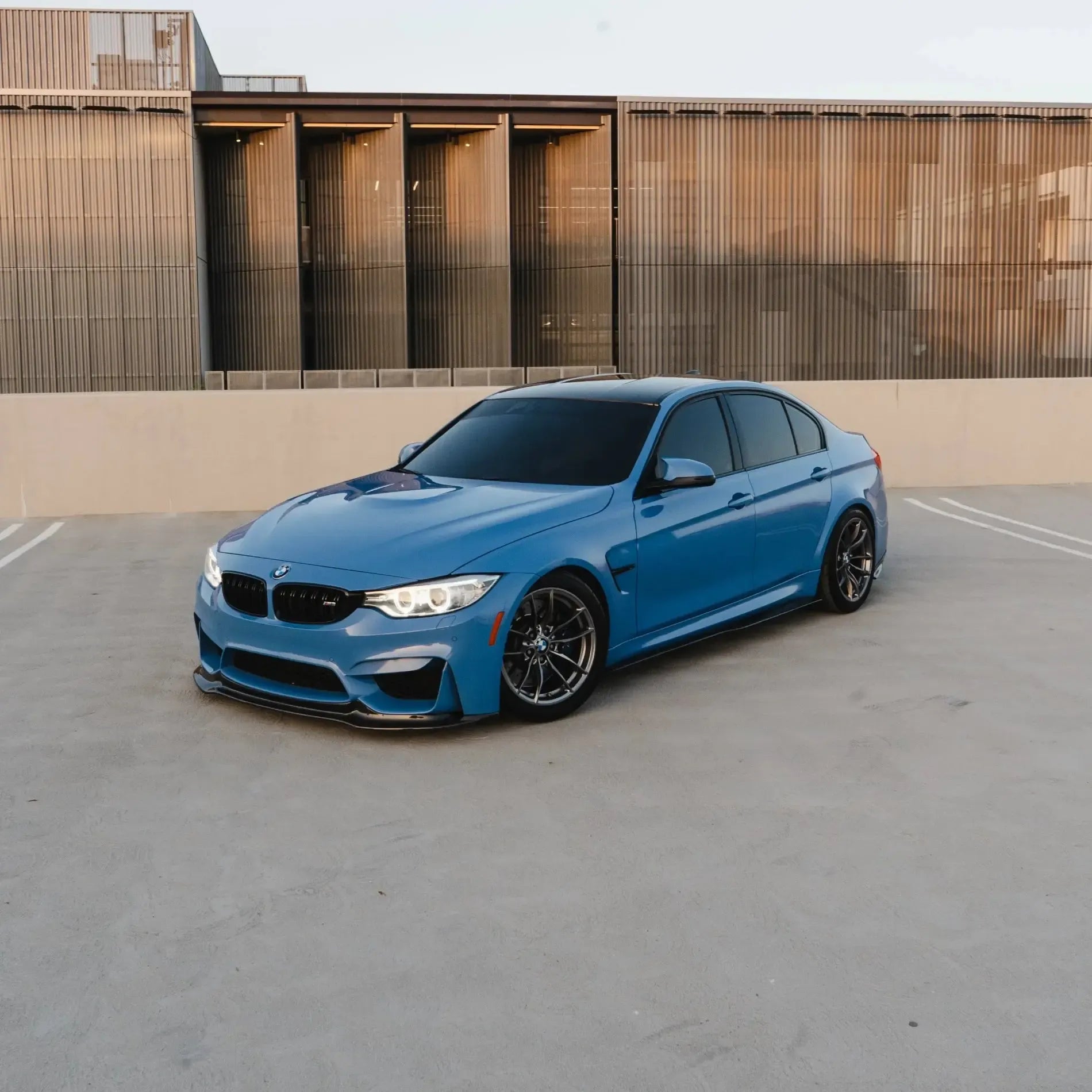 V Style Carbon Fiber Front Lip - BMW F80 M3 & F82/F83 M4