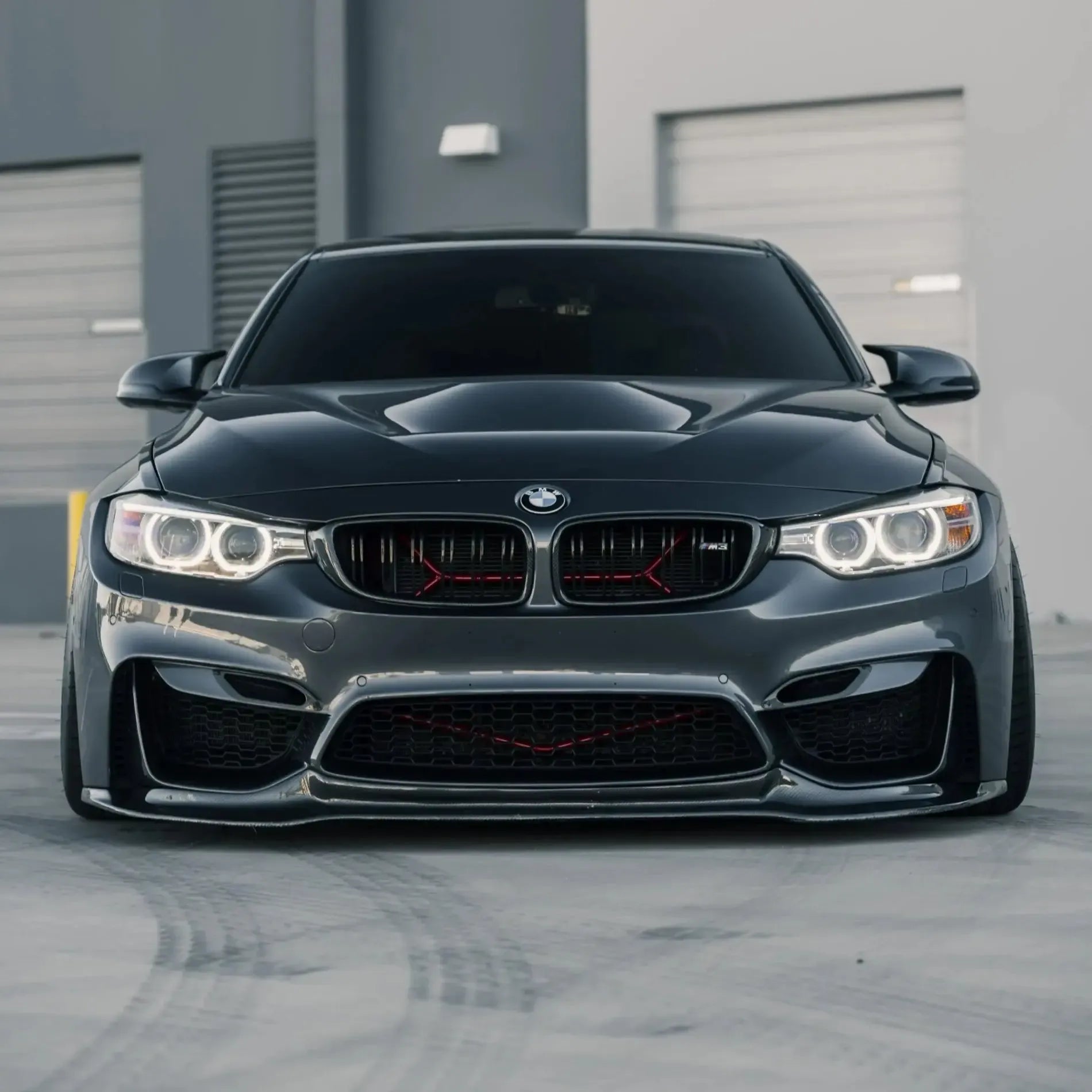 V Style Carbon Fiber Front Lip - BMW F80 M3 & F82/F83 M4