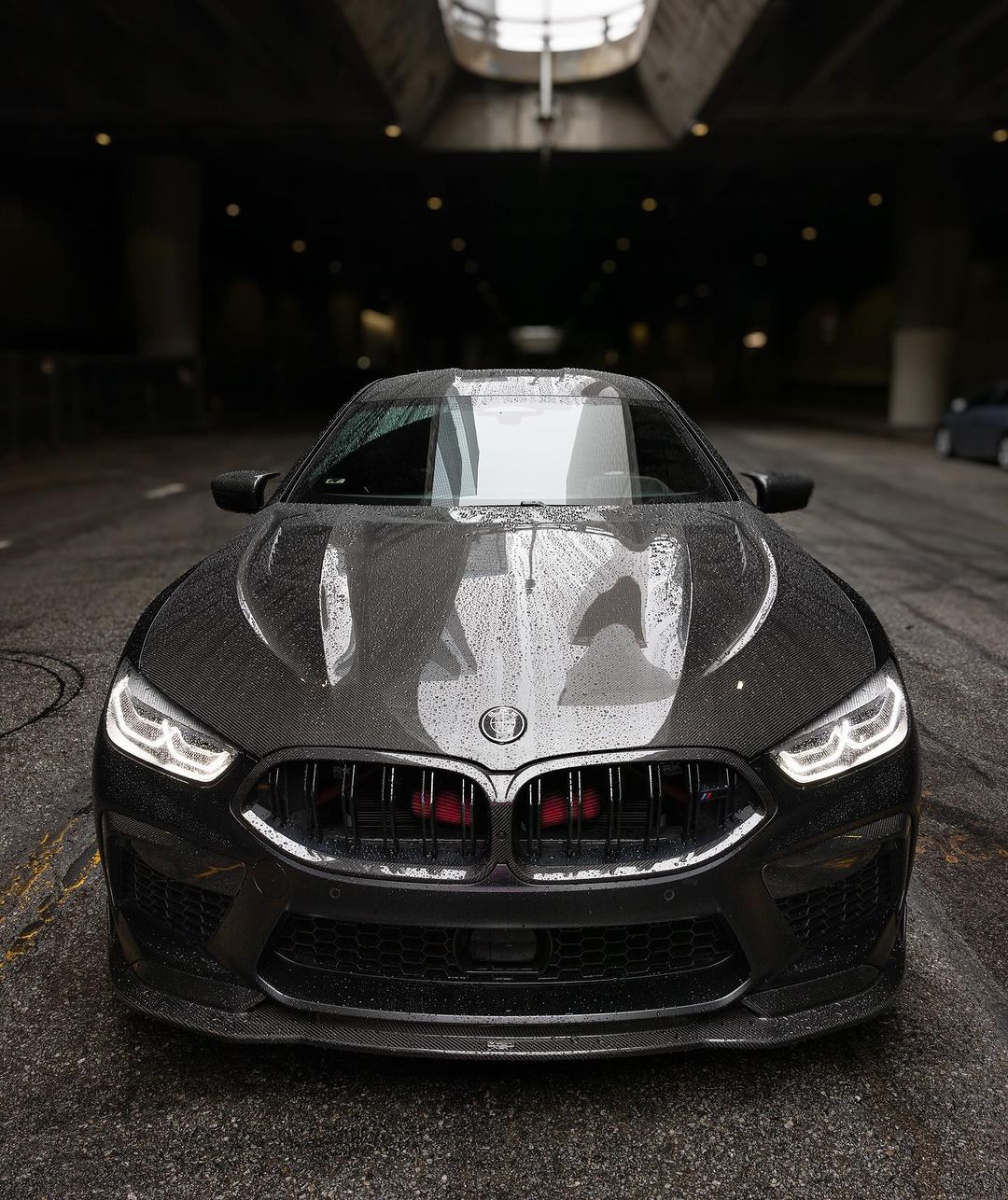 V Style Carbon Fiber Front Lip - BMW F91/F92/F93 M8