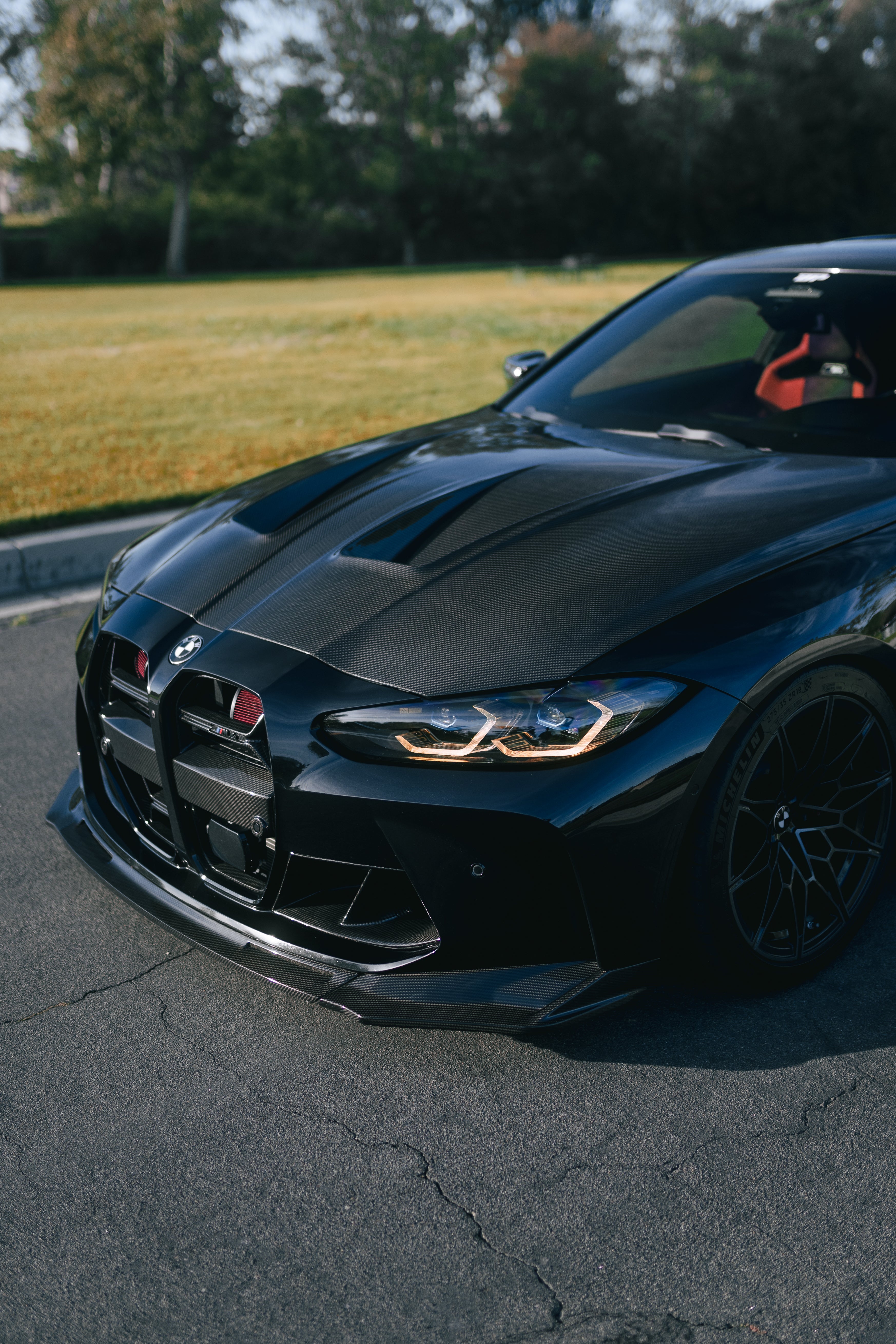 V Style Carbon Fiber Front Lip - BMW G80 M3 & G82/G83 M4