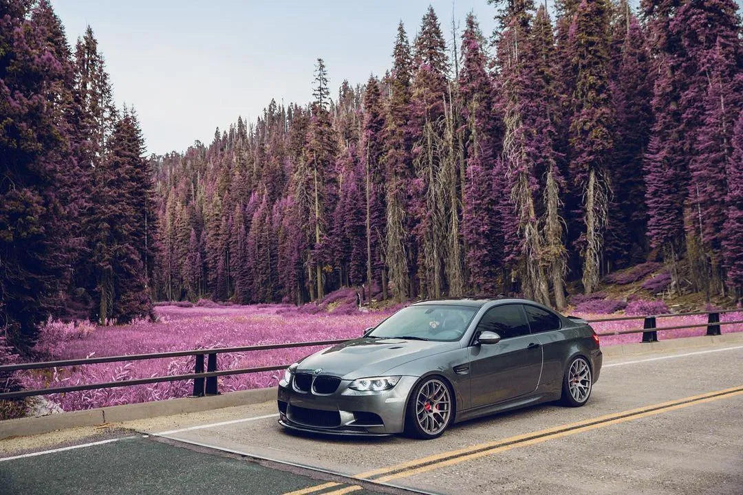 V Style Carbon Fiber Front Lip V2 - BMW E90 / E92 / E93 M3