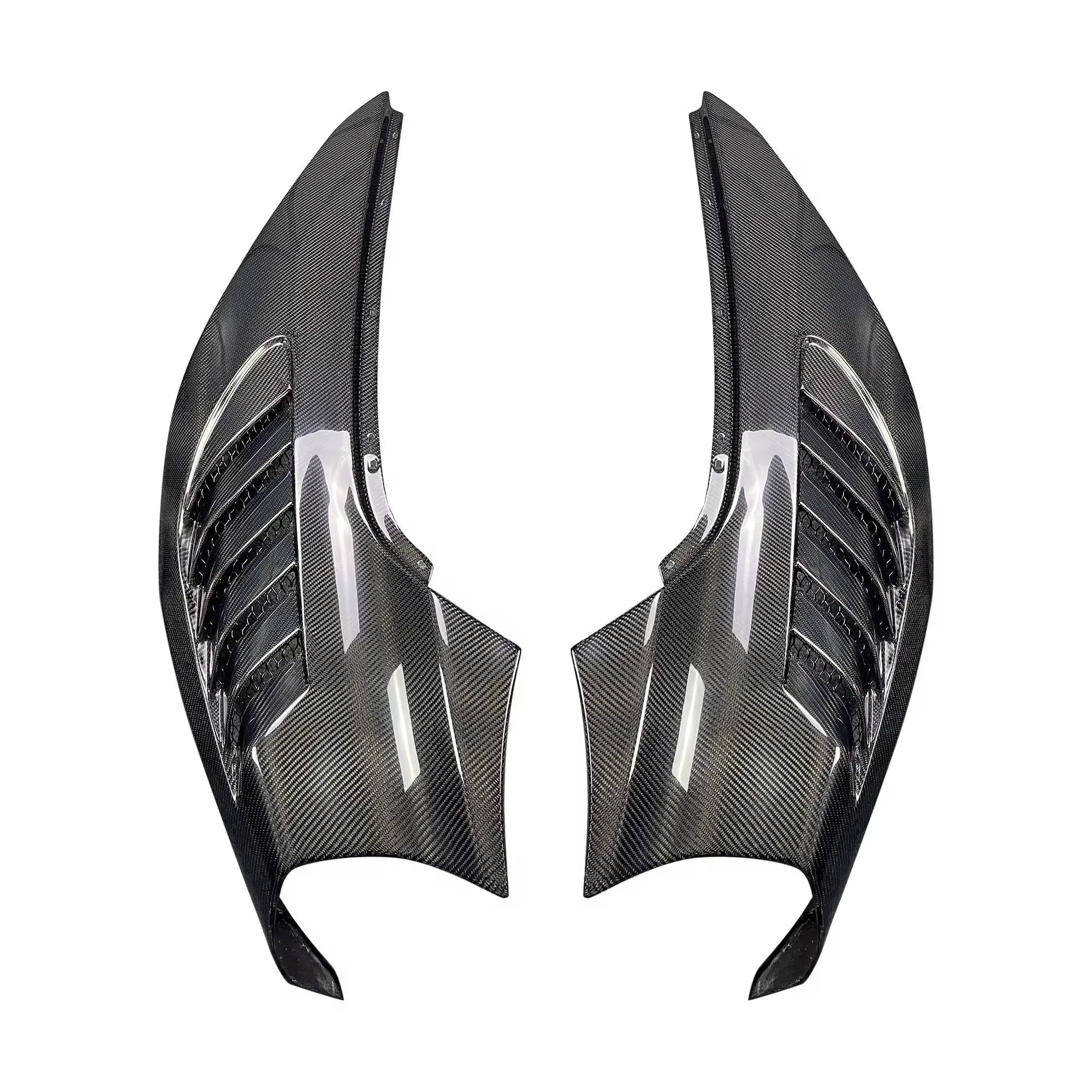 V Style Carbon Fiber Front Side Fenders - McLaren 720S