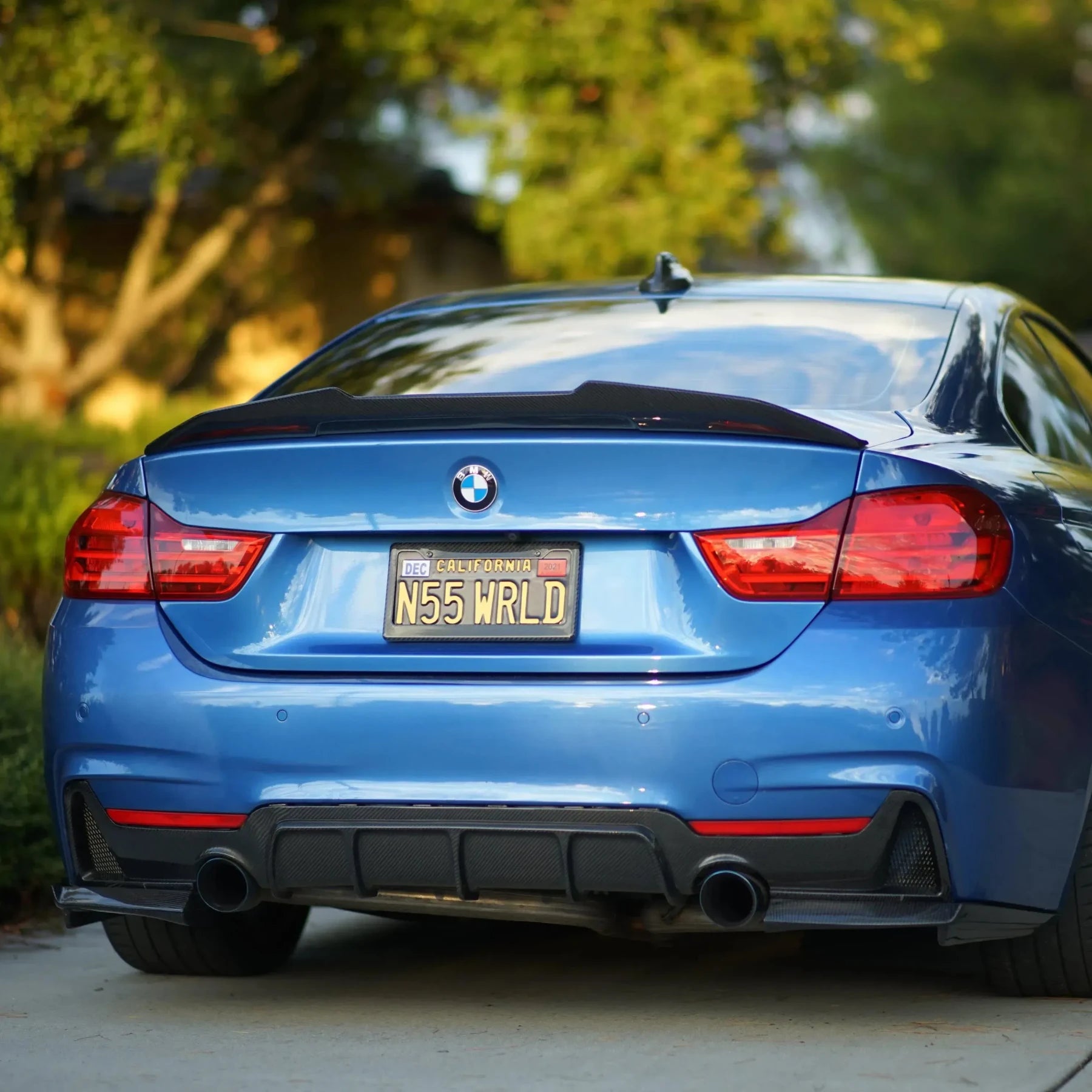 V Style Carbon Fiber Rear Canard Splitters - BMW F80 M3 & F82 / F83 M4