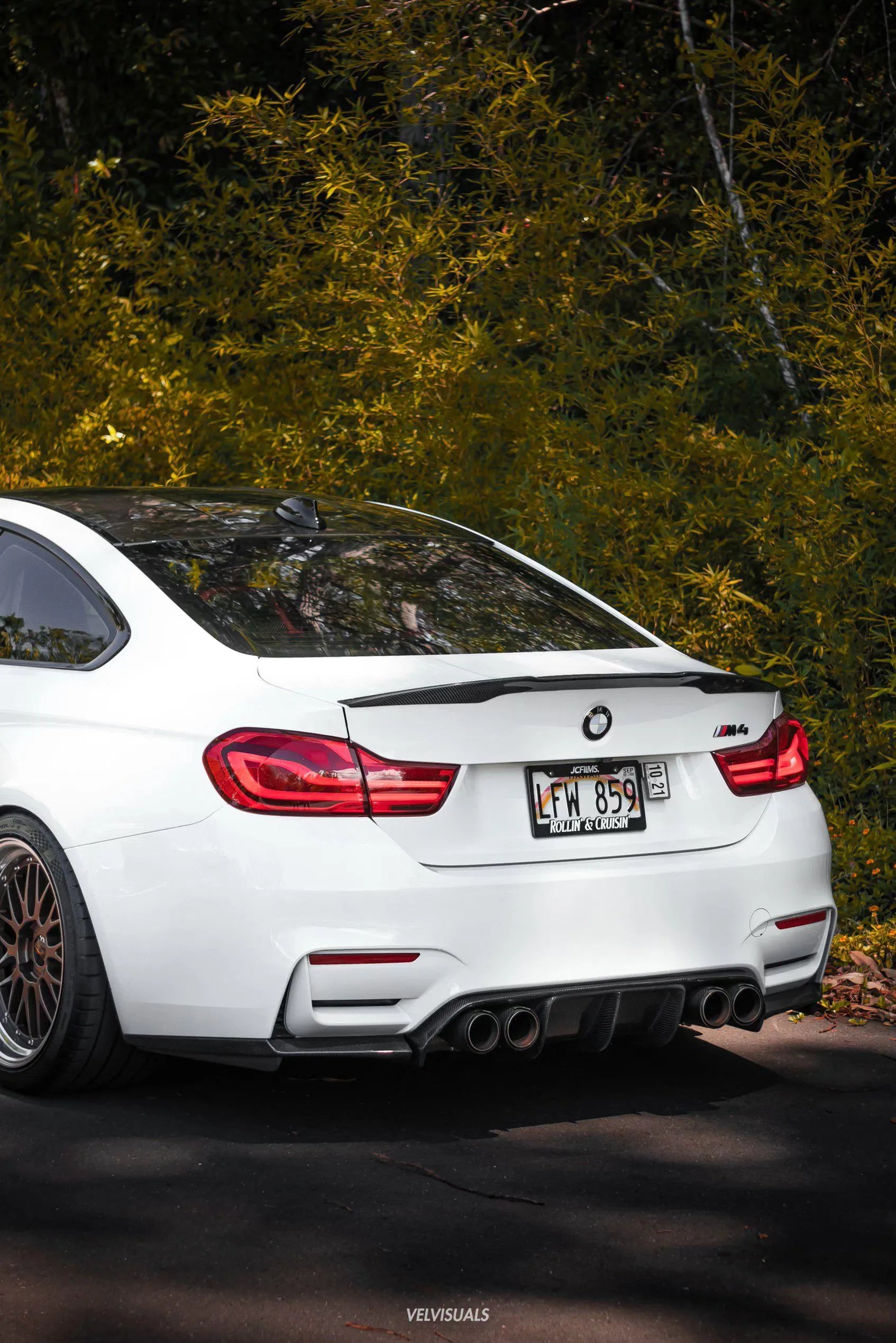 V Style Carbon Fiber Rear Canard Splitters - BMW F80 M3 & F82 / F83 M4
