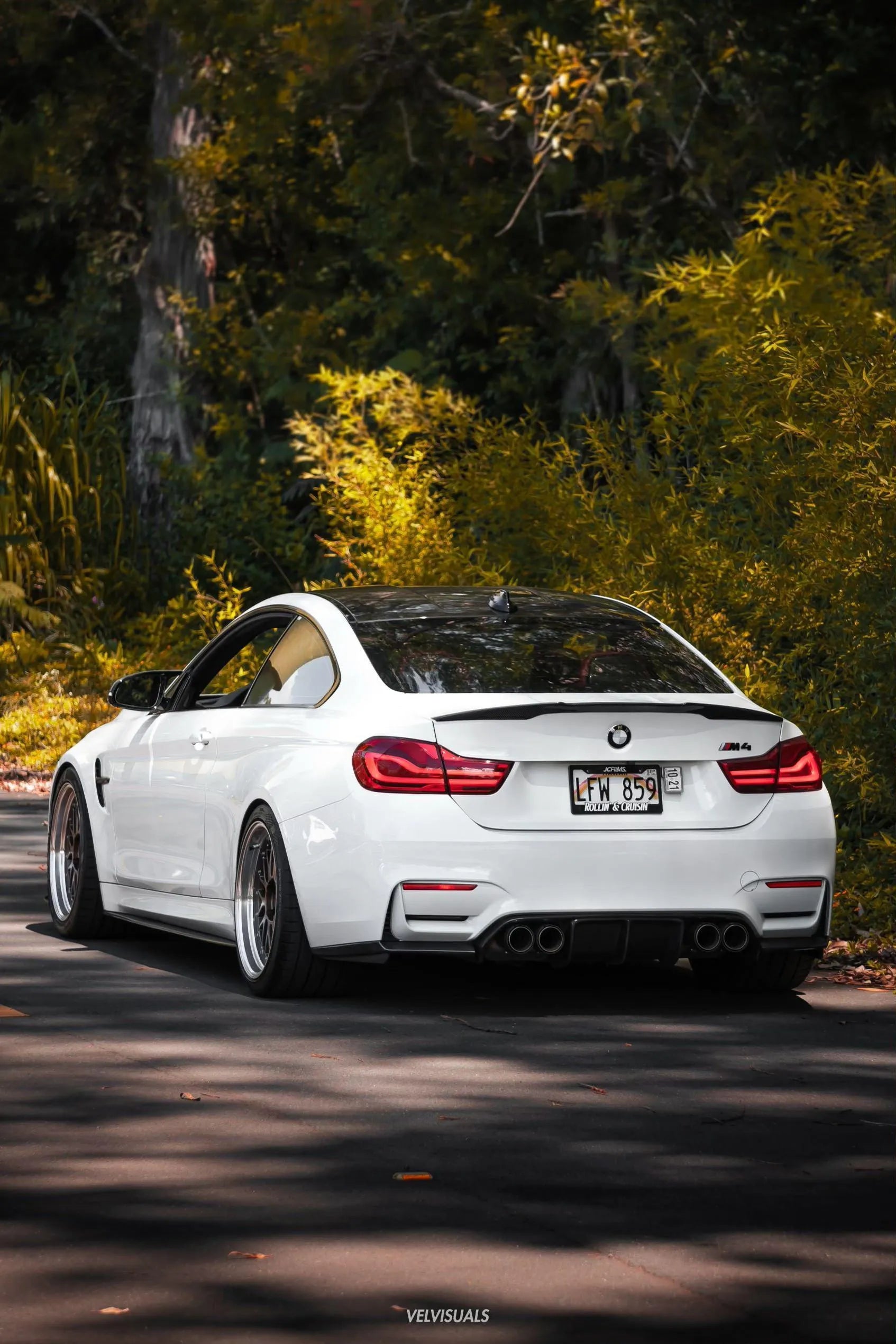 V Style Carbon Fiber Rear Canard Splitters - BMW F80 M3 & F82 / F83 M4