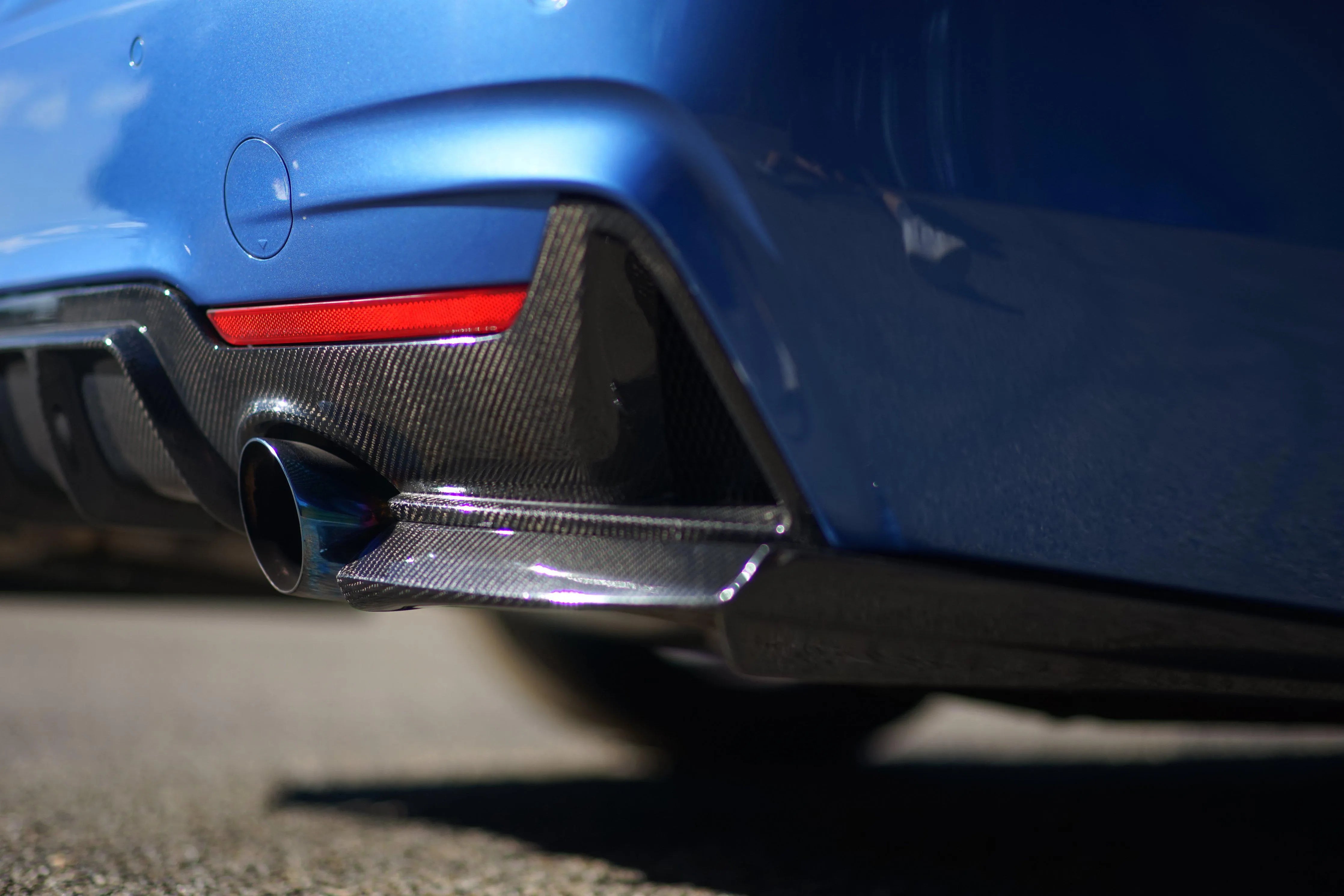 V Style Carbon Fiber Rear Canard Splitters - BMW F80 M3 & F82 / F83 M4