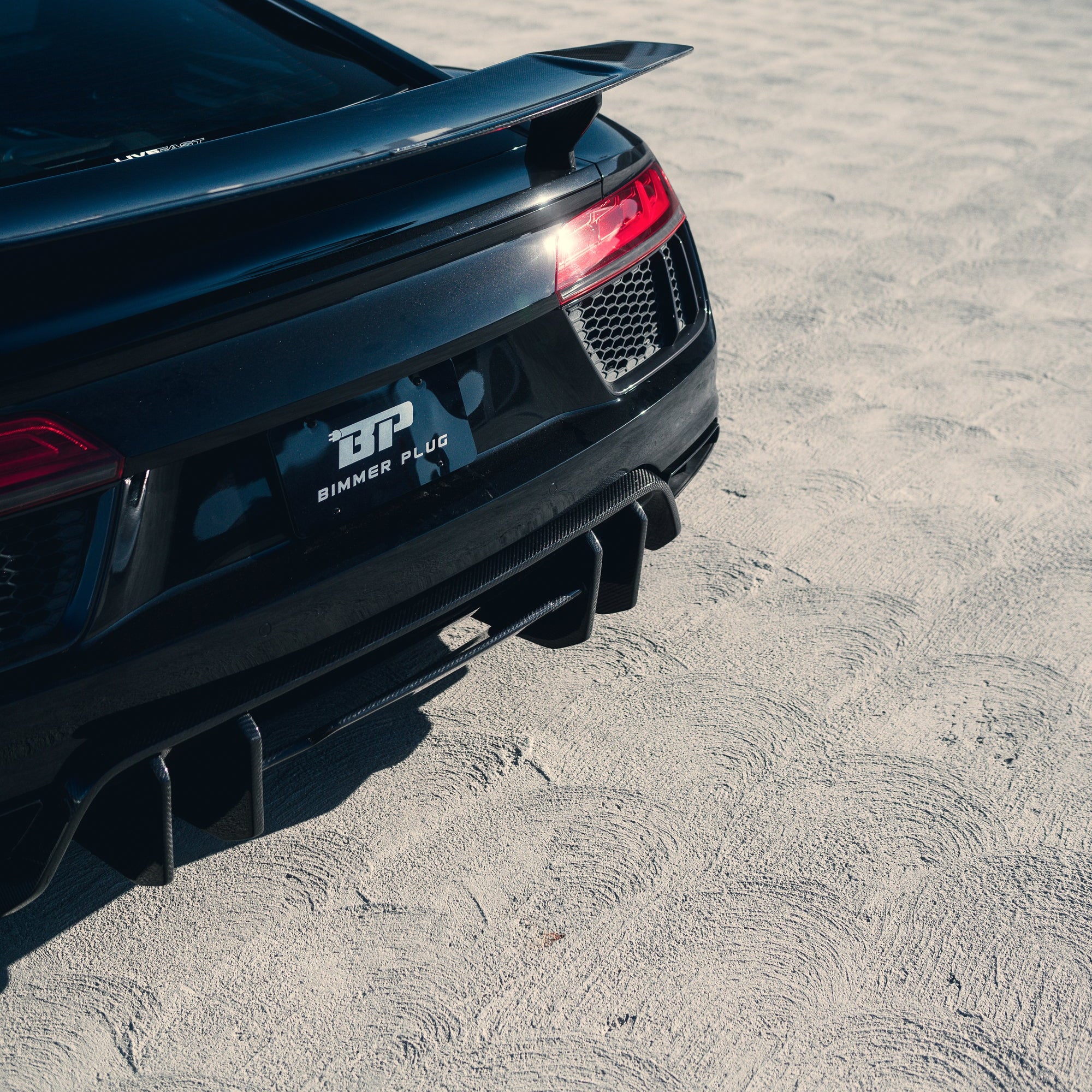 V Style Carbon Fiber Rear Diffuser - Audi R8 V10 Gen 2