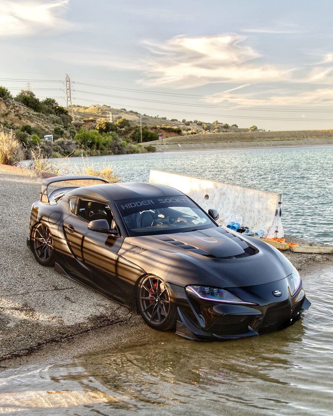 VR Style Carbon Fiber Front Hood - Toyota A90 GR Supra